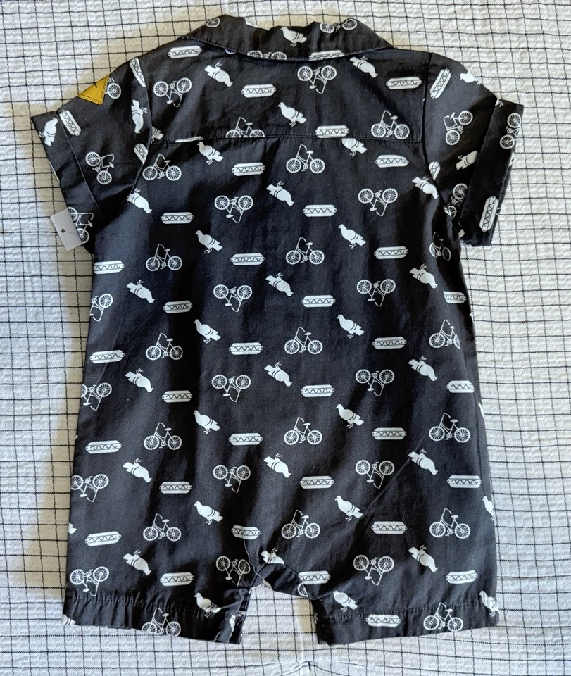 Robeez Bebé Niño Talla 3-6m Manga Corta Animales Una Pieza Conjunto Mameluco Nuevo Con Etiquetas Foto 4 de 4