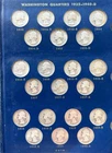 Washington 90% Silver Quarters 1932-1940-D collection. Free Shipping