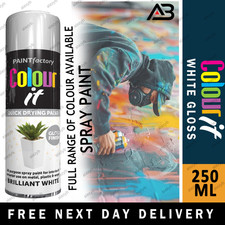 All Purpose Spray Paint Aerosol Matt Gloss Satin Primer Metal Wood Plastic 250ml