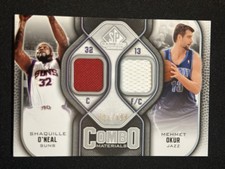 2009-10 SP Game Used #CM-OO Shaquille O'Neal Mehmet Okur Jersey Relic /499