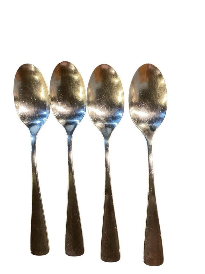oneida community stainless flatware Settings For 4 Mystery Pattern MCM Style - Image 2 of 4