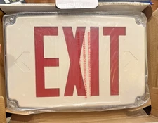 Lithonia Wet Location 1-Sided Exit Sign LED NiCad Battery WLTE W 1 R EL M6