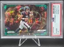 2023 Panini Prizm CJ Stroud Fireworks Green Ice Houston Texans NFL PSA 10