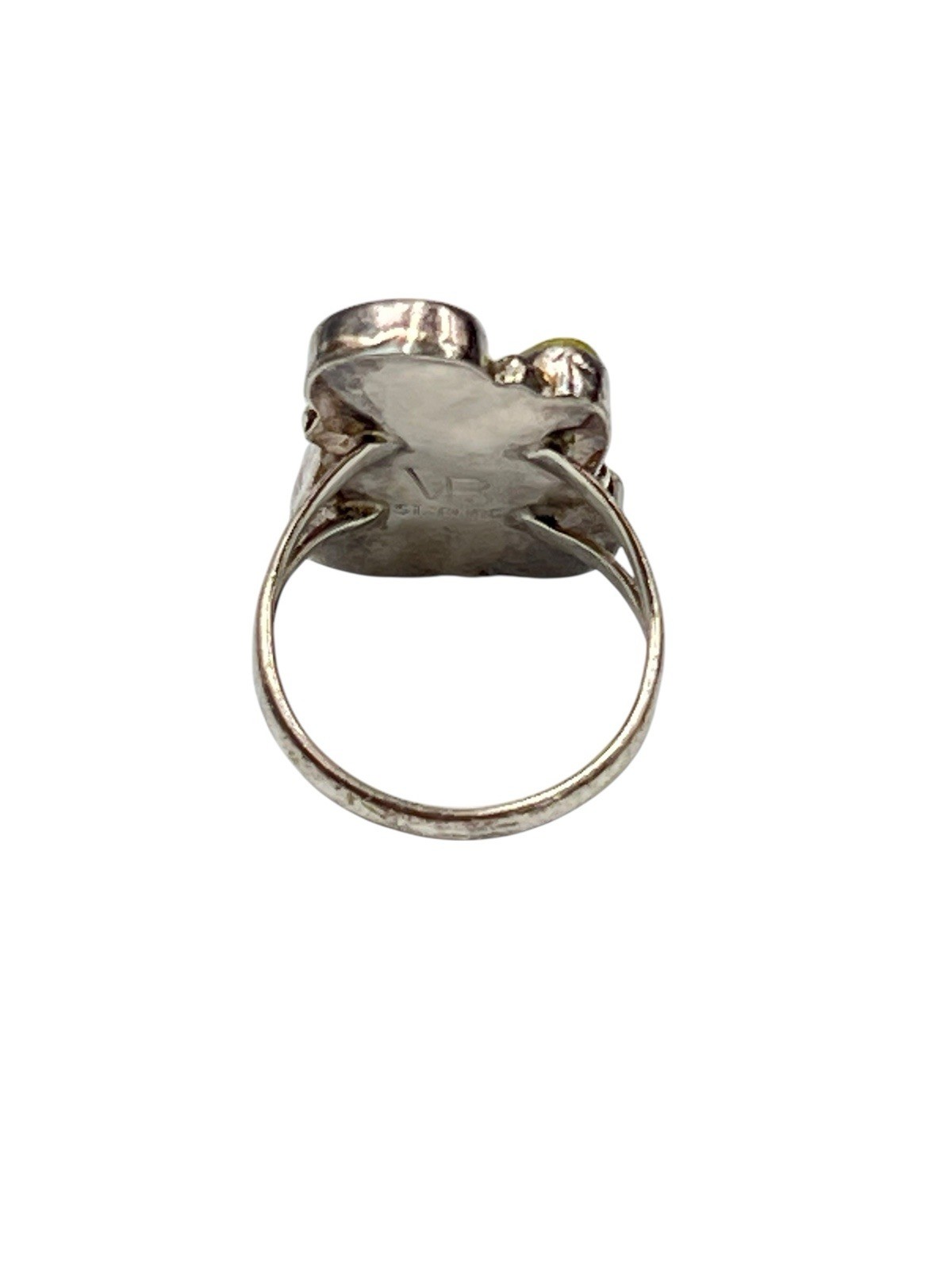 VB Sterling Silver Native Ring Turquoise Lapis Co… - image 4