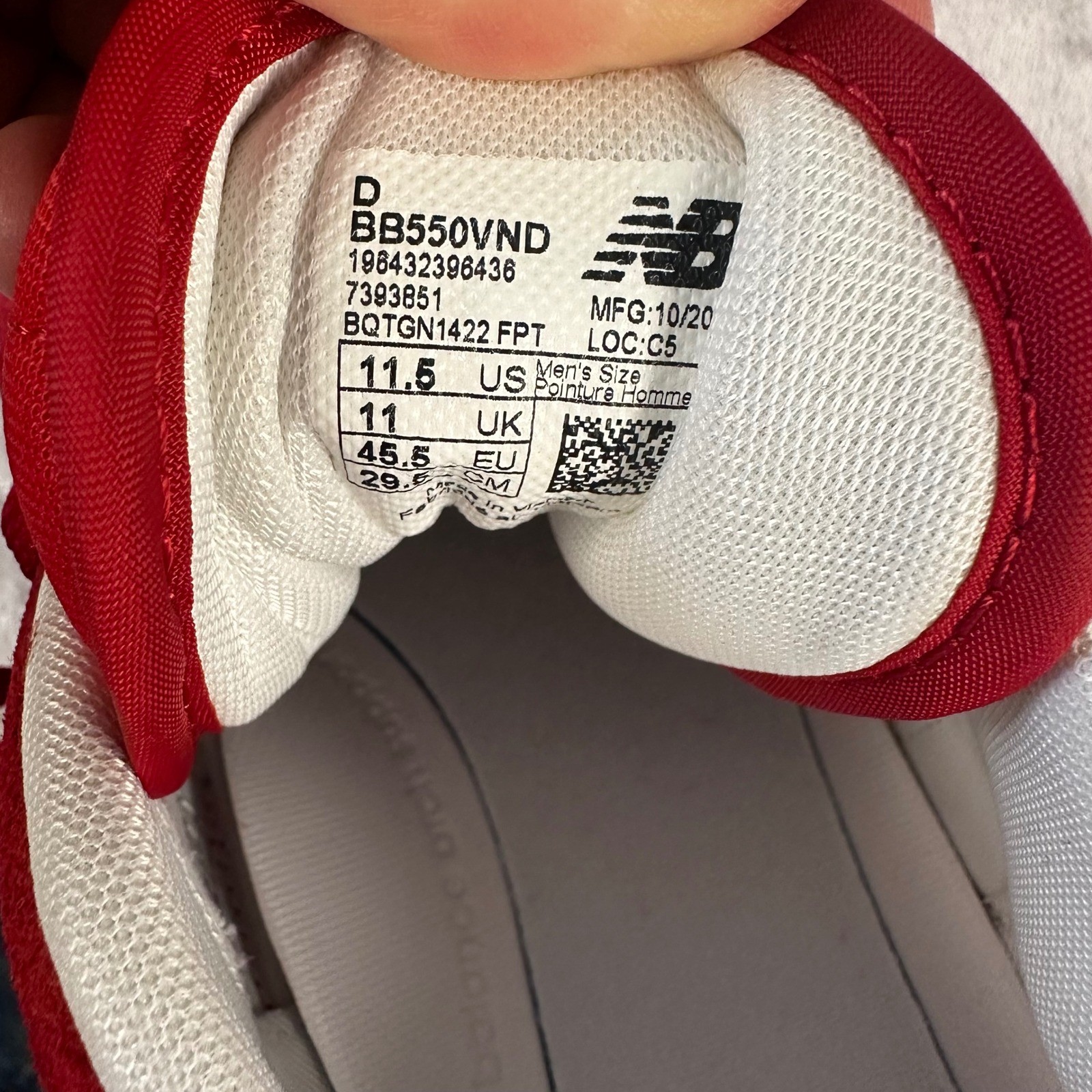 New Balance 550 Suede Sneakers Mens Size 11.5 Shoes Streetwear BB550VND NWOB thumbnail 8