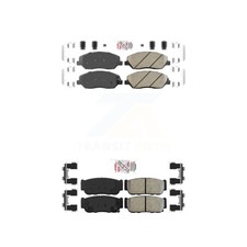 AmeriBRAKES KNF-101394 Brake Pad Sets 4-Wheel Set Front & Rear for Entourage Kia