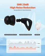Ear Plugs for Sleeping Noise Cancelling, NRR 25 dB Reusable High Noise Reduction