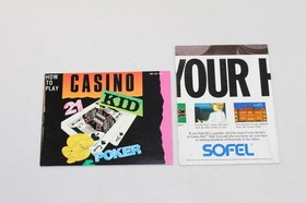 Casino Kid NES Nintendo Complete CIB Good Condition w/ RARE Poster! NICE!