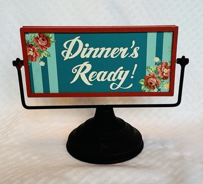 The Pioneer Woman Kitchen Help Wanted - Dinner s Ready Flip 2 Sided Counter Sign