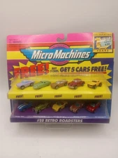Micro Machines #65080 #20 Retro Roadsters Bonus Cars Set New Galoob Vintage 1996