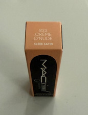 MAC MACXIMAL Sleek Satin Lipstick - 833 CREME D'NUDE - 0.12oz / 3.5 g New in Box