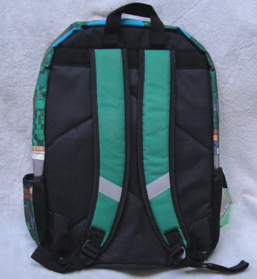 Mochila con licencia MINECRAFT para niños de 17" con bolsa de almuerzo desmontable Foto 4 de 4
