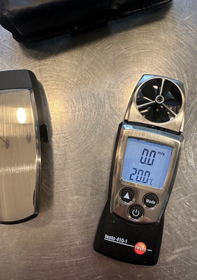 Originalverpackter unbenutzter Testo 410-1 Luftgeschwindigkeits- und Temperaturanemometer getestet