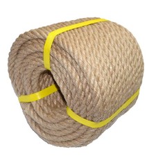 100 Natural Hemp Rope Twisted Jute Rope 100 Feet 1/2 Inch 4 Ply Hemp Ropes All