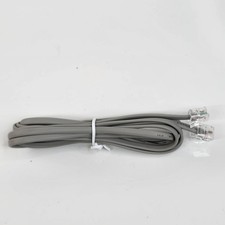 NOS RJ11 Telephone Cord Gray 6.8FT Landline Phone Cable Wall Jack Line