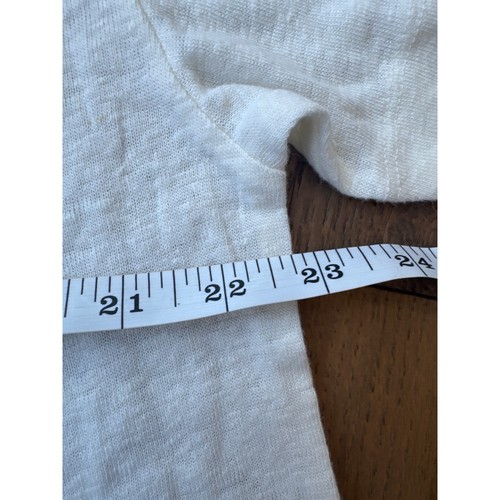 Aerie Breezy Boyfriend Round Neck Oversized T-Shirt Tropic White Women Sz M NWT - Picture 4 of 8