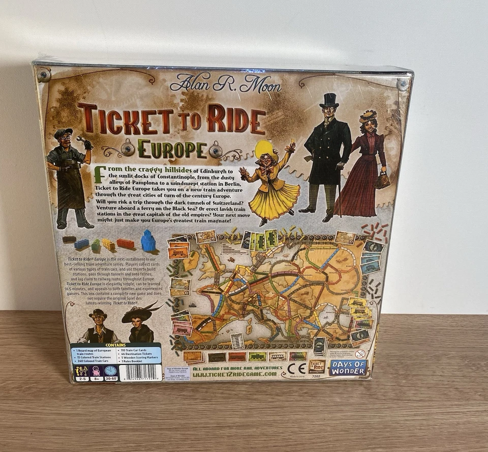 Days of Wonder Ticket to Ride Europe Board Game - Brand New & Sealed - Image 2 of 2