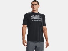 Under Armour Men's UA Team Issue Wordmark Short Sleeve T-Shirt 1329582-001 Black