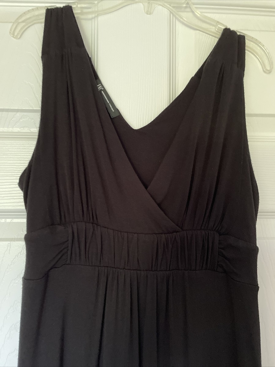 black v neck empire waist dress GLS Empire Waist Long Prom Dress - Red - XS main image 1