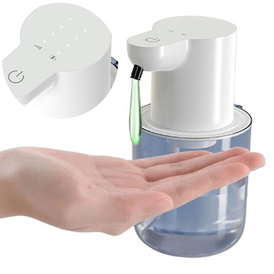 400ml Touchless Soap Dispenser Automatic Gel Soap Dispenser for Bathroom(White)