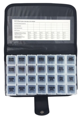 Weekly Pill Organizer with Tray Large - Item 358 - Picture 2 of 6
