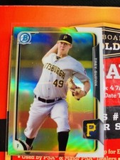 V72 2015 Bowman Chrome Refractor #42 Trey Supak Pittsburgh Pirates