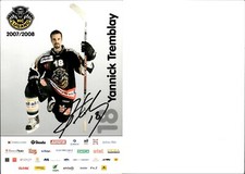 YANNICK TREMBLAY HC Lugano 2007-08  Autogramm AK Autogrammkarte Eishockey