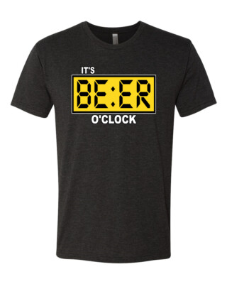 Its Beer OClock Watch Face Drinking Men Premium Tri Blend Tshirt