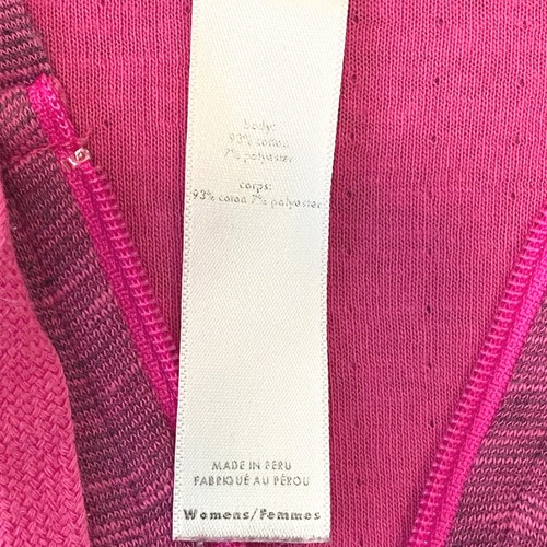 Lucy Women' Size SP 1/2 Zip Athletic Workout Pull-Over Hoodie Pink Black Hoodie - Picture 7 of 7