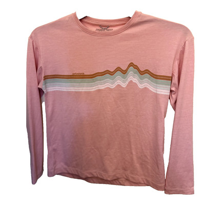 Patagonia Long-Sleeved Shirt Capilene  Cool Daily Shirt Size XL 14 Light Weight 