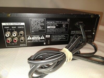 Sony DVP-S530D DVD/CD/VIDEO CD Player 27242552197| eBay