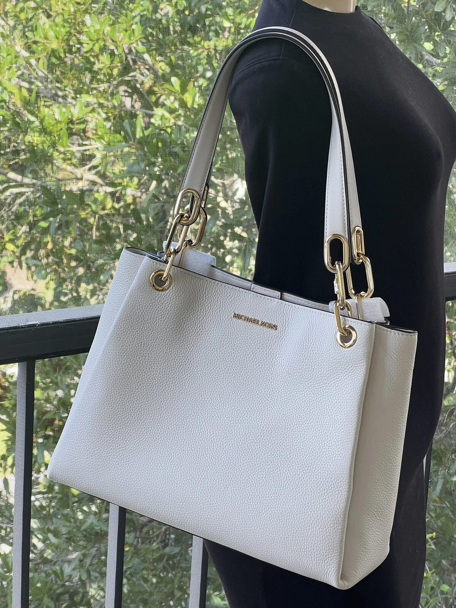 Michael Kors, Bags, Mk By Michael Kors White Purse