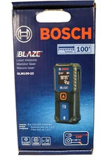 BOSCH GLM100-23 Blaze 100ft Laser Measure with Backlit Display 100' RANGE [New]