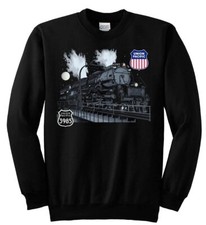 Union Pacific Challenger 3985 At Night trains Railroad Sweatshirt 3985 
