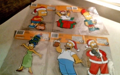 The Simpson's 42604 Window Clings, Set of 6, Reusable, FS