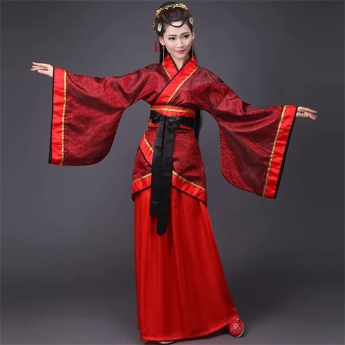 Woman Stage Dance Dress Chinese Traditional Costumes New Year Adult Tang Suit - Picture 14 of 32