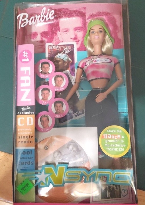 BARBIE Doll NSync #1 Fan with CD & Collector Cards 2000 Mattel 50534