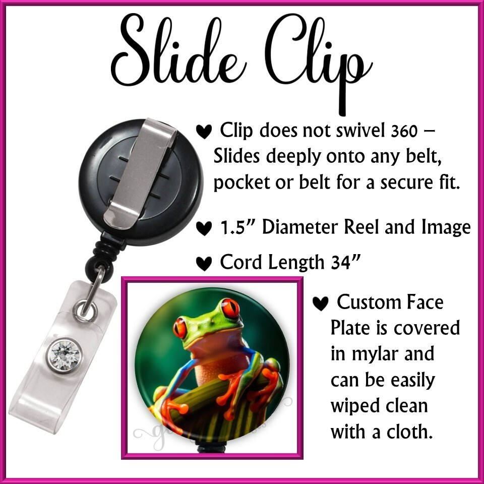 Frog Prince Princess Tiana Badge Reel Clip - Retractable ID Holder, Movie Inspired Gift - View #9