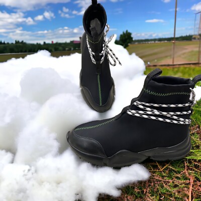 JOHN GEIGER 002 High Top Black/Lime Sneackers Shoes! RARE  display picture 2