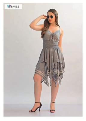fit and flare casual summer dress Spaghetti Strap Sweetheart Neckline Fit And Flare Wedding Dress –  MakerryBridal main image 1