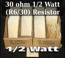 30 ohm 1/2 Watt (R6/30) Resistor  - 64035