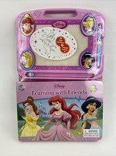DISNEY Learning With Friends Drawing Pad / Pen Princess Book Magnetic NEW