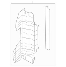2017 2018 KIA FORTE RADIATOR AIR GUIDE OEM