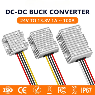 DC 24 V bis 13,8 V 1A-100A Abwärtswandler 18-36 Volt Abwärtswandler