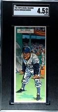 1955 Topps Double Header BILLY HERMAN SANDY AMOROS 53-54 SGC 4.5 VG/EX+