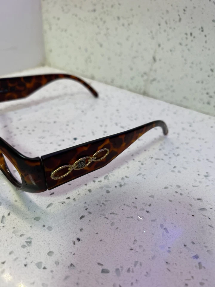 Óculos de sol Givenchy autêntico vintage anos 90 Y2K concha de tartaruga armações de óculos - Imagem 4 de 4