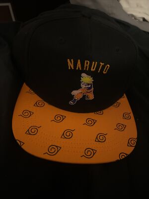 Naruto Shippuden Youth Naruto Uzumaki Leaf Village Logo Adjustable Snapback Hat