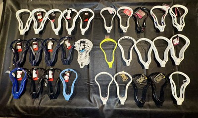 Lot of 29 New Lacrosse Heads Unstrung STX, Brine, Warrior.  Mixed Lot NWT