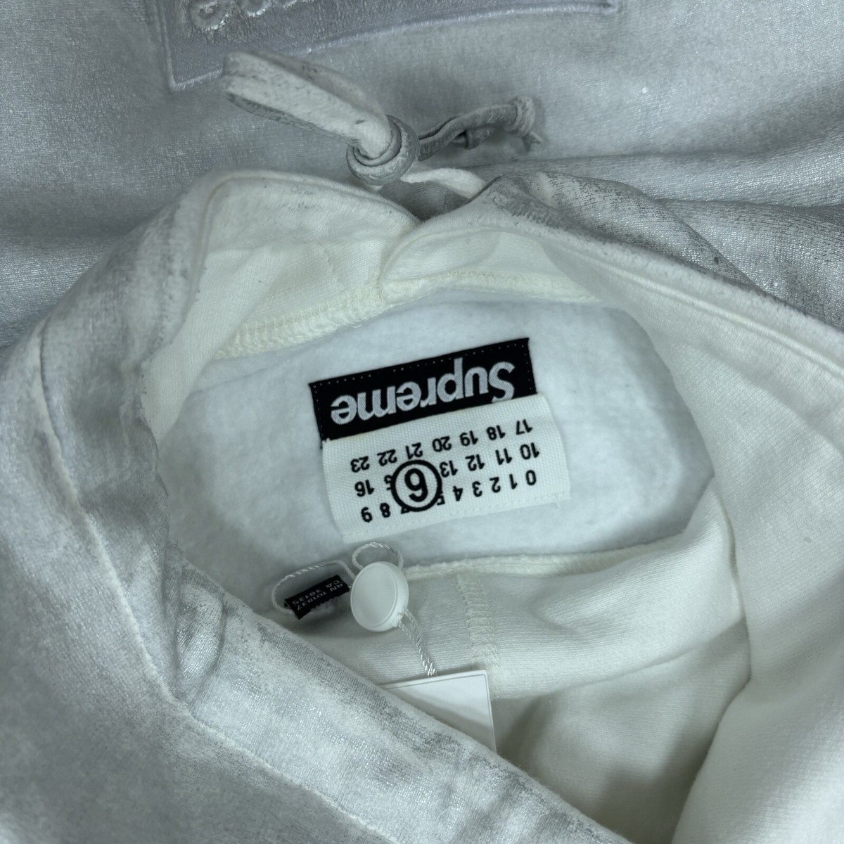 Supreme MM6 Maison Margiela Foil Box Logo Hooded Sweatshirt Supreme MM6 Maison Margiela Foil Box Logo Hooded Sweatshirt
