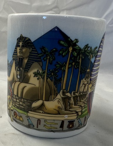 Taza Luxor Las Vegas Nevada Tema Egipto Casino Nombre Pat Taza de Café 1995 De Colección - Imagen 8 de 15